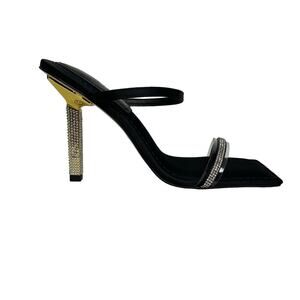 NWT - Good American Kickstand Crystal Heels